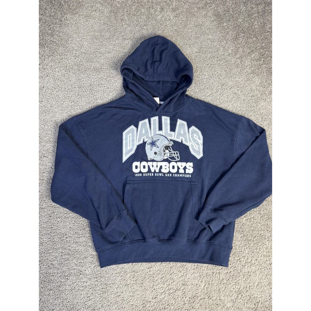 Dallas Cowboys Sweatshirt Mens S Blue NFL Football 1995 Super Bowl Ultra GAME